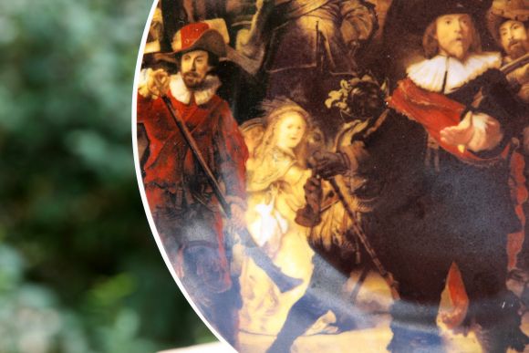 "Ночной дозор" Рембрандт. Большая декоративная тарелка