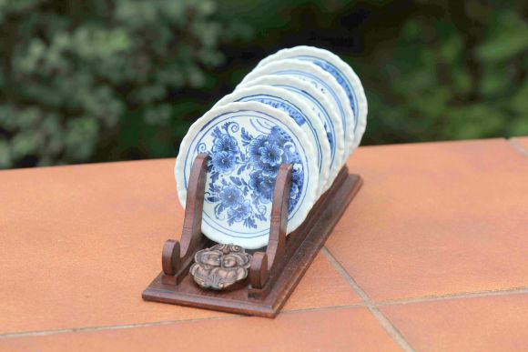 Набор антикварных блюдечек Делфт. Европа. Начало 20 века