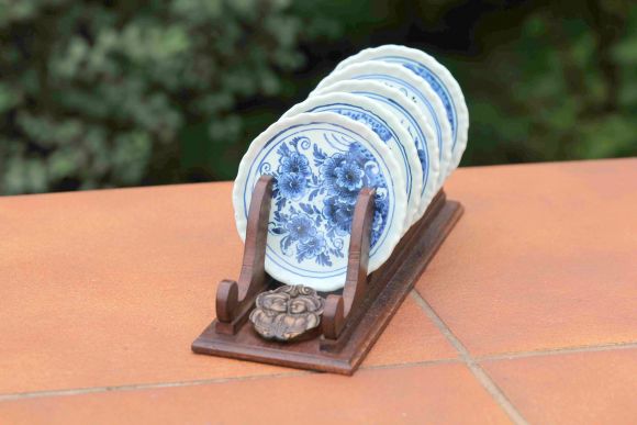 Набор антикварных блюдечек Делфт. Европа. Начало 20 века