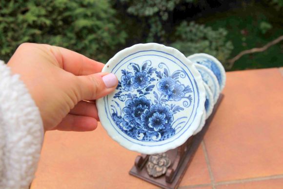 Набор антикварных блюдечек Делфт. Европа. Начало 20 века