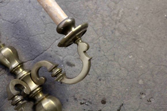 Настенная массивная пара бра в патине