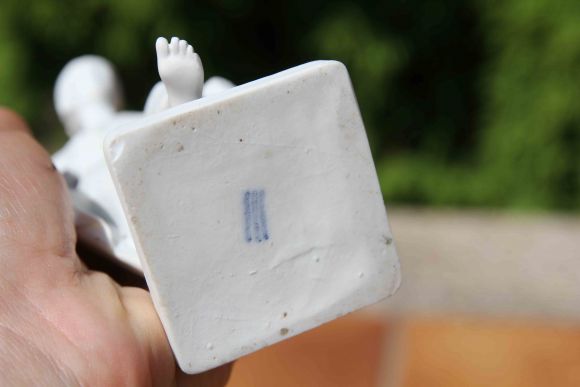 Антикварная статуэтка из бисквитного фарфора "Бог Гермес" и "Богиня плодородия". Копенгаген, Дания.