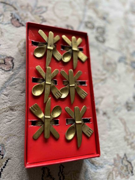 Винтажные латунные колечки для салфеток