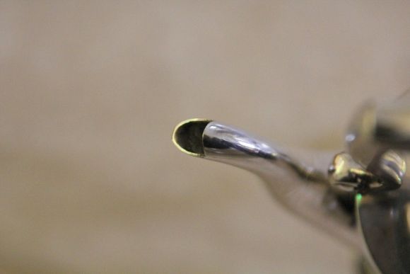 Антикварная бульотка с серебре. Идеальное состояние