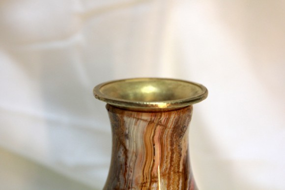 Винтажная ваза из оникса. Европа. Начало 20 века