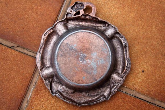 Американская оловянная пепельница "CONNECTICUT"