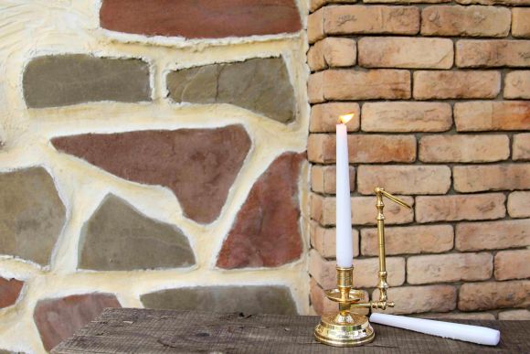 Старинный подвесной подсвечник с кольцом