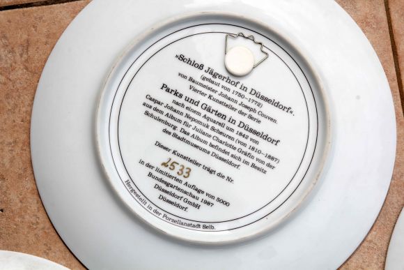 Лимитированная коллекция тарелок "парки и сады Дюссельдорфа"