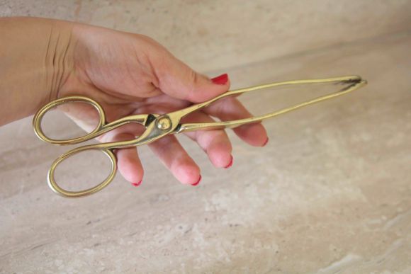 Очаровательные старинные щипцы для угля.