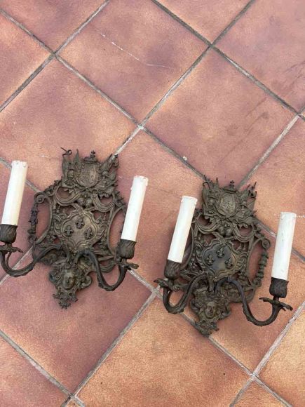 Старинные роскошные бра, Италия,19 век.