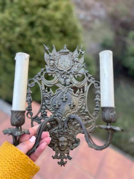 Старинные роскошные бра, Италия,19 век.