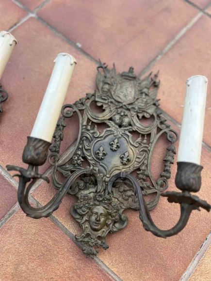 Старинные роскошные бра, Италия,19 век.