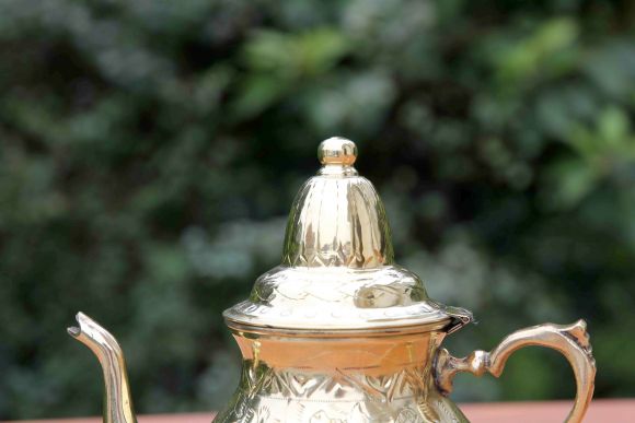Интересный латунный чайник примерно на 700 г