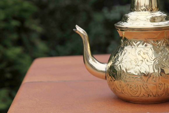 Интересный латунный чайник примерно на 700 г