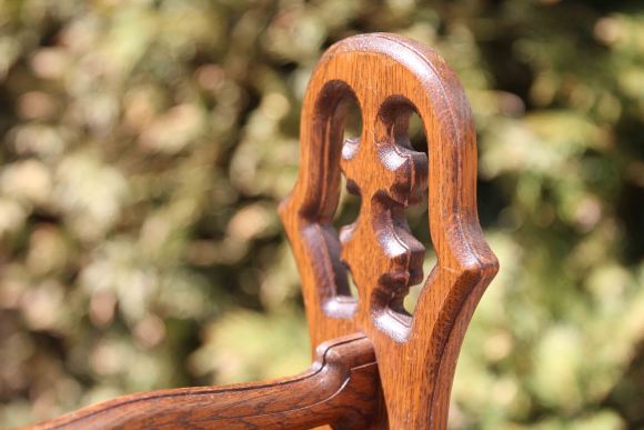 Винтажная газетница из дуба. Европа. Начало 20 века