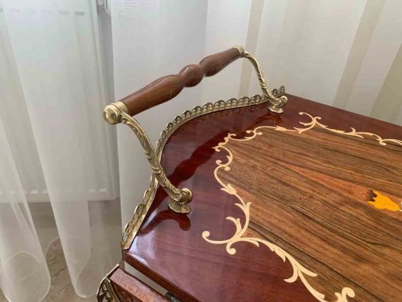 Складной сервировочный столик, маркетри.