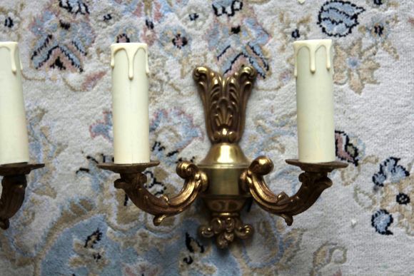 Миниатюрные бра с 2 свечами