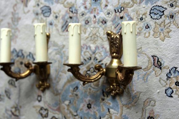Миниатюрные бра с 2 свечами