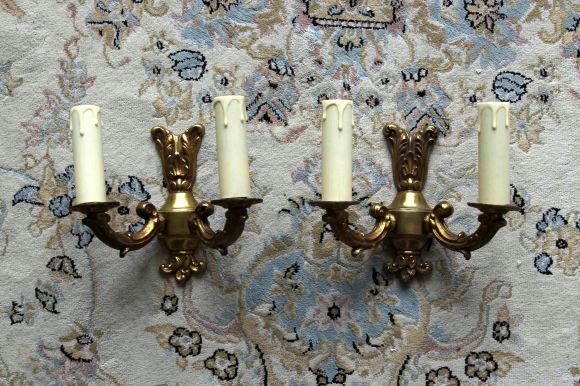 Миниатюрные бра с 2 свечами
