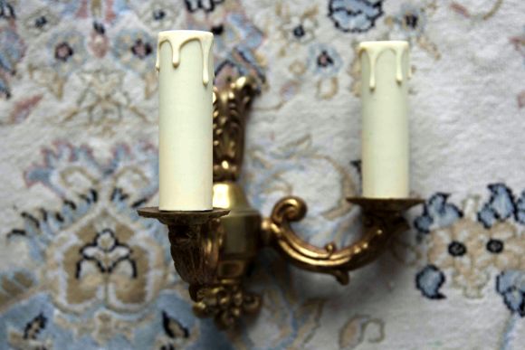 Миниатюрные бра с 2 свечами
