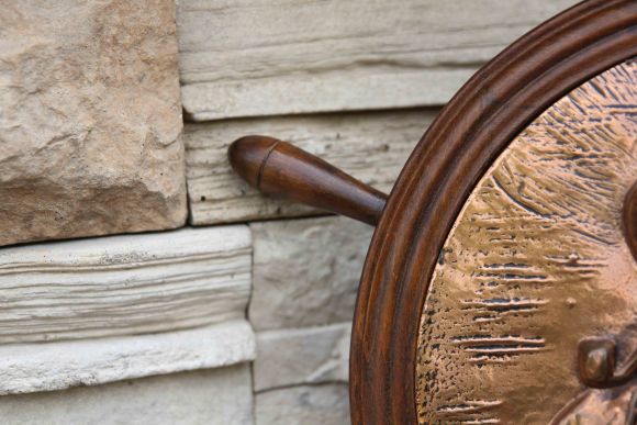 Очень красивое панно Штурвал. Европа. Начало 20 века