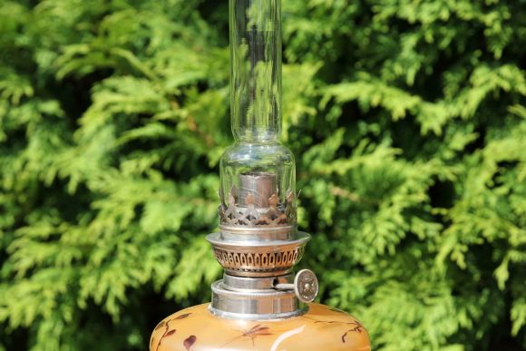 Антикварная керосиновая лампа. Европа. Начало 20 века