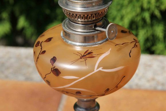 Антикварная керосиновая лампа. Европа. Начало 20 века