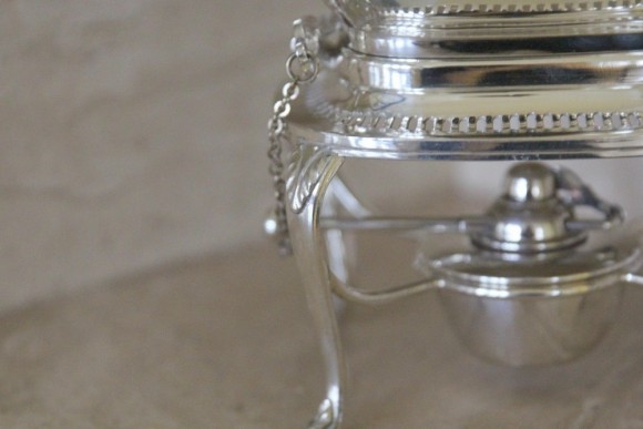 Старинная посеребренная бульотка. Европа. Середина 20 века