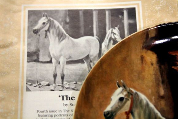 Коллекционная тарелка "Арабский скакун". Европа. Начало 20 века