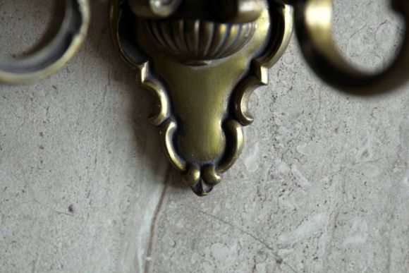 Парные бра из бронзы в патине