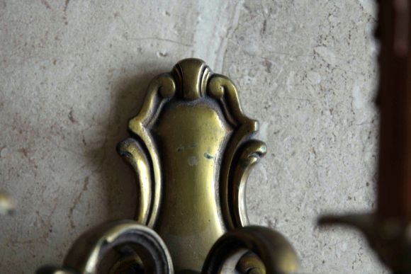 Парные бра из бронзы в патине