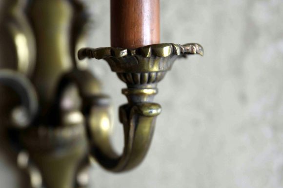 Парные бра из бронзы в патине