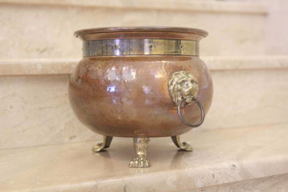 Медный чугунок на ножках. Европа. Начало 20 века