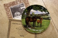 Коллекционная тарелка "Английская чистокровная". Европа. Начало 20 века