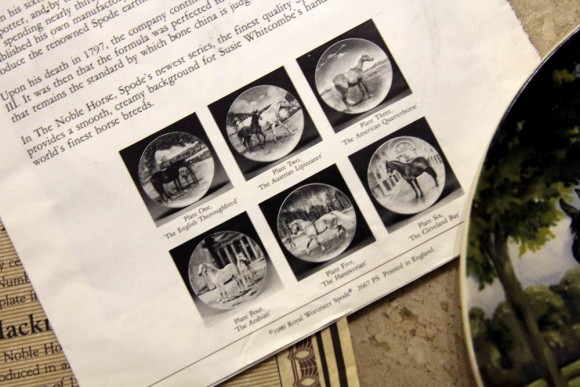 Коллекционная тарелка "Английская чистокровная". Европа. Начало 20 века