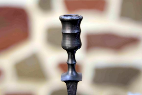 Старый оловянный подсвечник из Европы