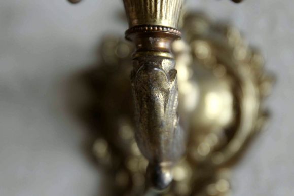 Изящные витиеватые бра в патине 