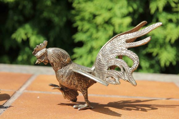 Роскошные статуэтки петушков. Европа. Начало 20 века