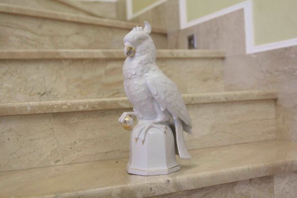 Фарфоровый попугай WKC. Европа. Начало 20 века