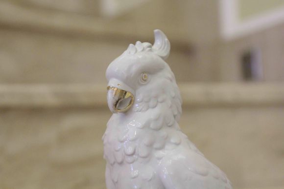 Фарфоровый попугай WKC. Европа. Начало 20 века