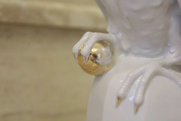 Фарфоровый попугай WKC. Европа. Начало 20 века