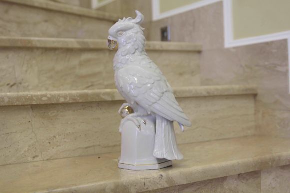 Фарфоровый попугай WKC. Европа. Начало 20 века