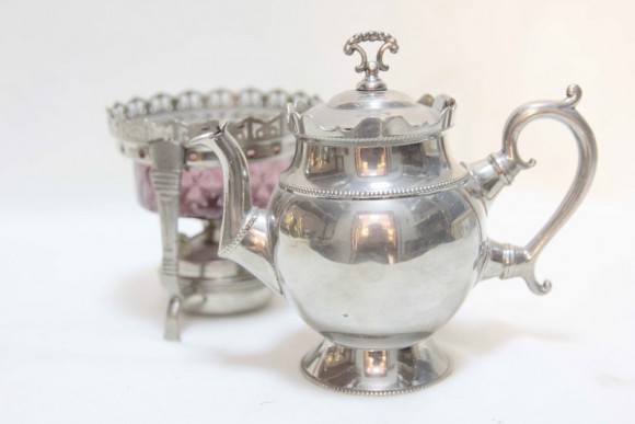 Антикварная бульотка со стеклянной колбой. Европа. Середина 20 века