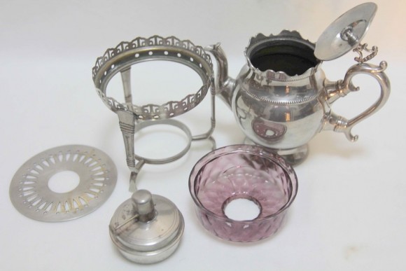 Антикварная бульотка со стеклянной колбой. Европа. Середина 20 века