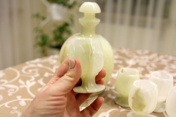 Набор для напитков из природного оникса