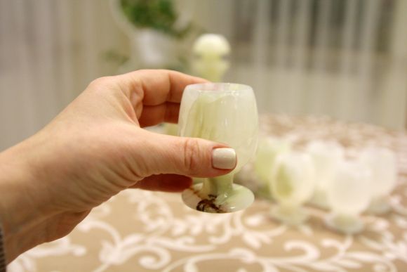 Набор для напитков из природного оникса