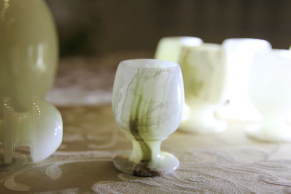 Набор для напитков из природного оникса