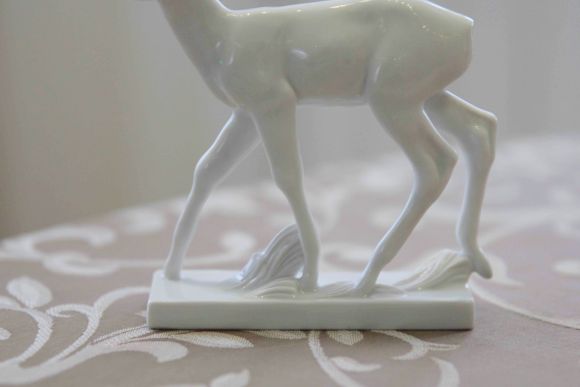 Статуэтка: Великолепный белоснежный олененок BAMBI от MEISSEN