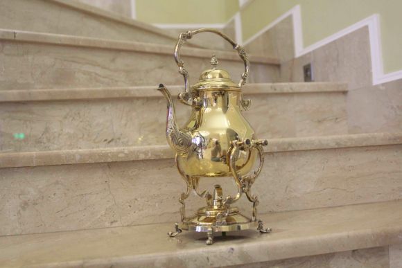 Старинная бульотка из латуни. Европа. Конец 19 века