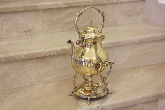 Старинная бульотка из латуни. Европа. Конец 19 века